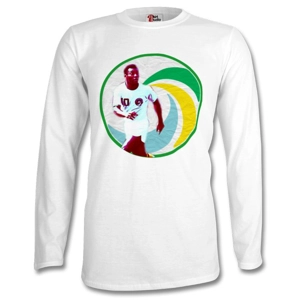 New York Cosmos Pele Icon Long-sleeved T-shirt White
