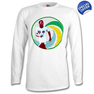 New York Cosmos Pele Icon Long-sleeved T-shirt White
