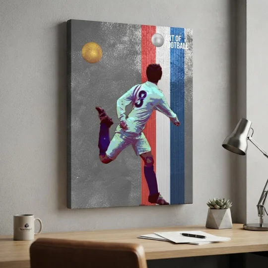 Ossie Ardiles-Inspired Escape to Victory iconic retro football movie canvas print