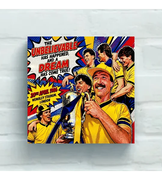 Oxford 1986 Cup Winning-Inspired Pop-Art Tribute Canvas Print