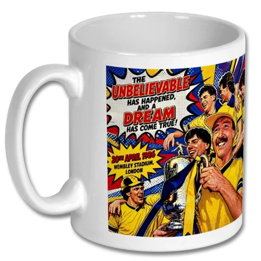 Oxford 1986 Cup Winning-Inspired Pop-Art Tribute Gift Mug
