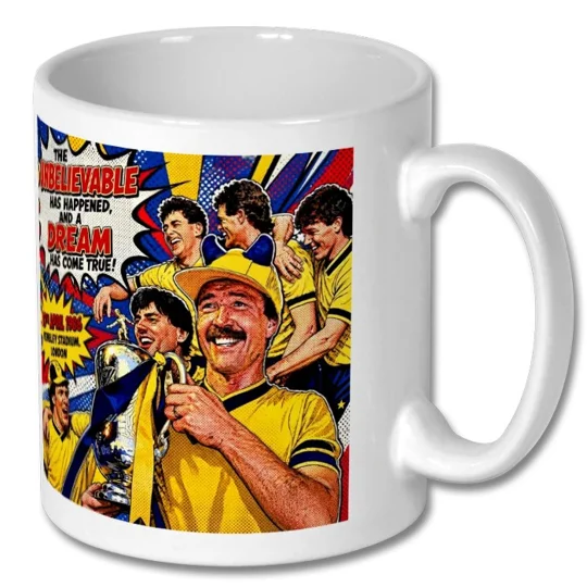 Oxford 1986 Cup Winning-Inspired Pop-Art Tribute Gift Mug