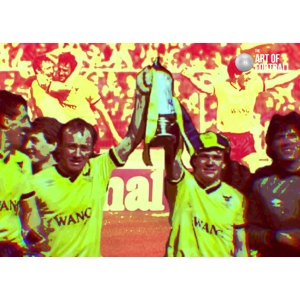 Oxford Utd 1986 League Cup Winners Iconic Pop-art Digital Print