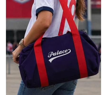 Palace-Inspired Retro Style Holdall Barrel Bag | Vintage Football Kitbag
