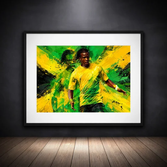 Pepe | Jamaica Football-Inspired Ian Goodison Tribute Art Framed Print