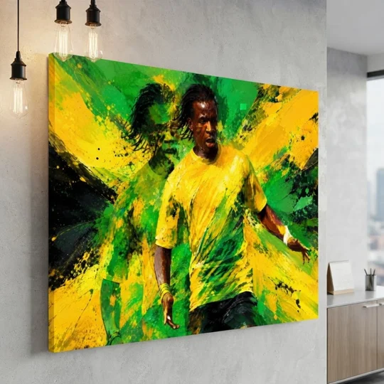 Pepe | Jamaica Football-Inspired Ian Goodison Tribute Art Canvas Print