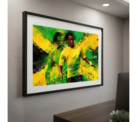 Pepe | Jamaica Football-Inspired Ian Goodison Tribute Art Framed Print