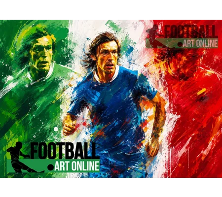 Pirlo The Architect | Italy Italia Football Digital Art Print