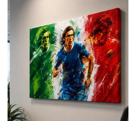Pirlo The Architect | Italy Italia Football Art Canvas Wall Art
