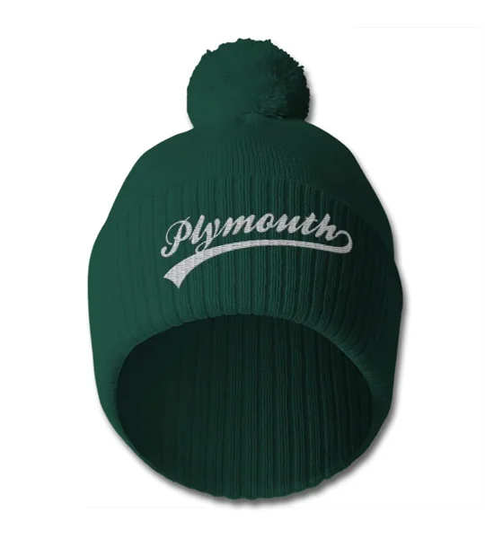 Plymouth Argyle-inspired bobble hat for football fans