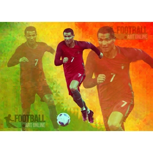 Portugal Cristiano Ronaldo Iconic Pop-art Digital Print