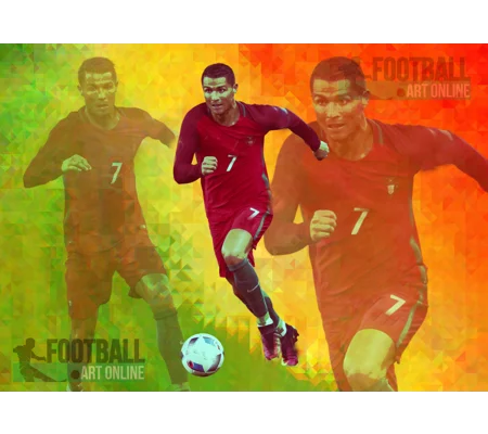 Portugal Cristiano Ronaldo Iconic Pop-art Digital Print