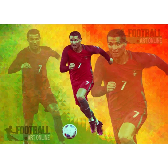 Portugal Cristiano Ronaldo Iconic Pop-art Digital Print