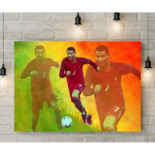 Portugal Cristiano Ronaldo Iconic Pop-art Canvas Print