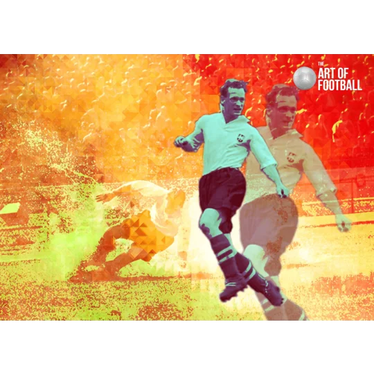 Preston North End Fc Tom Finney Legend Pop-art Digital Print