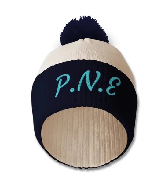 Preston North End hat inspired retro-style football bobble hat