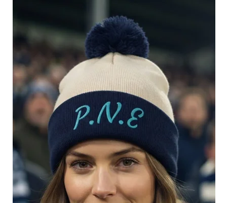 Preston-Inspired Retro Football Bobble Hat