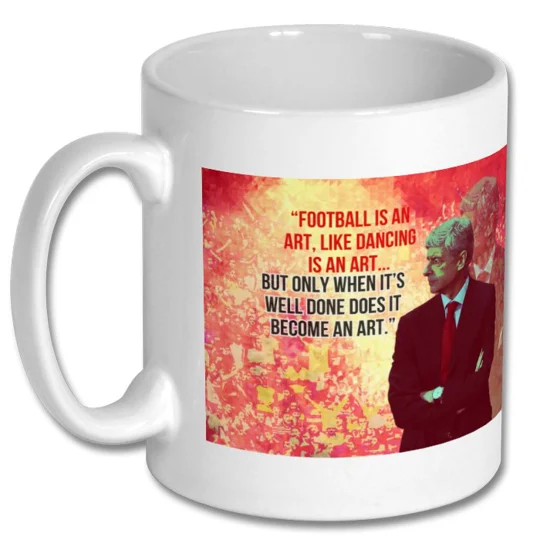 Arsenal Arsene Wenger Quote Pop-art Mug