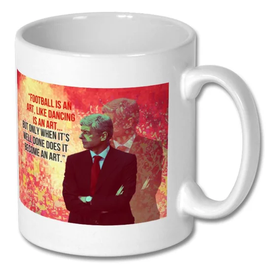 Arsenal Arsene Wenger Quote Pop-art Mug