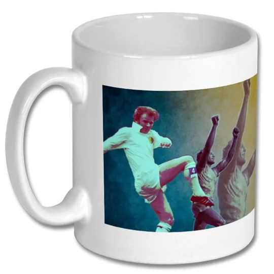 Leeds Bremner-Inspired Football Tribute Artwork Gift Mug