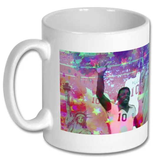New York Cosmos Legend Pele Pop-art Mug