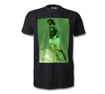 Northern Ireland George Best Iconic Legend Black T-shirt
