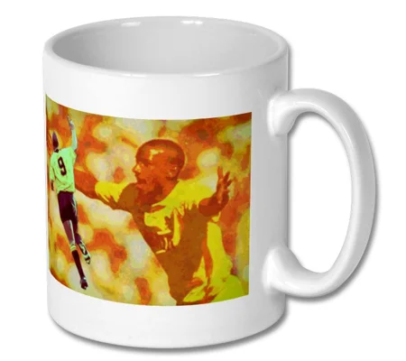 Cambridge United Fc Dion Dublin Iconic Legend Pop-art Mug