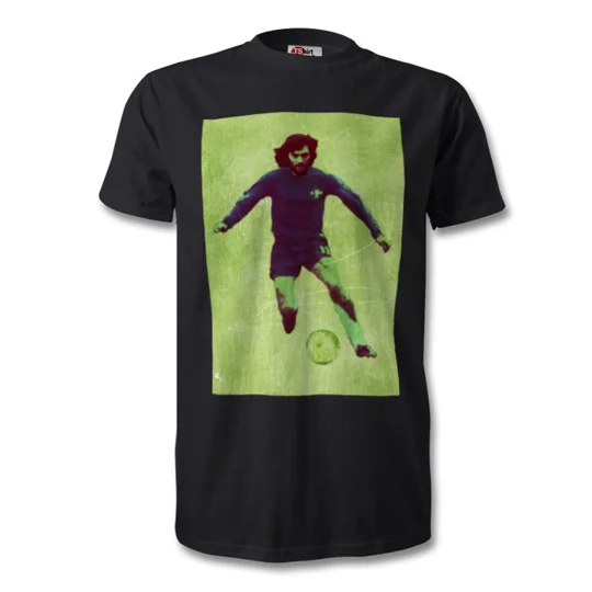Chelsea Inspired George Best Parody Retro T-shirt Black