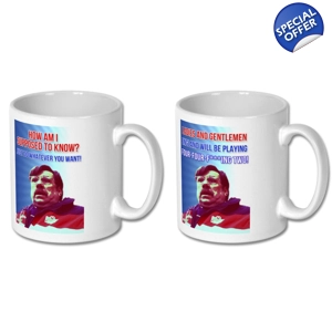 England Mike Bassett Manager Set of 2 Mugs