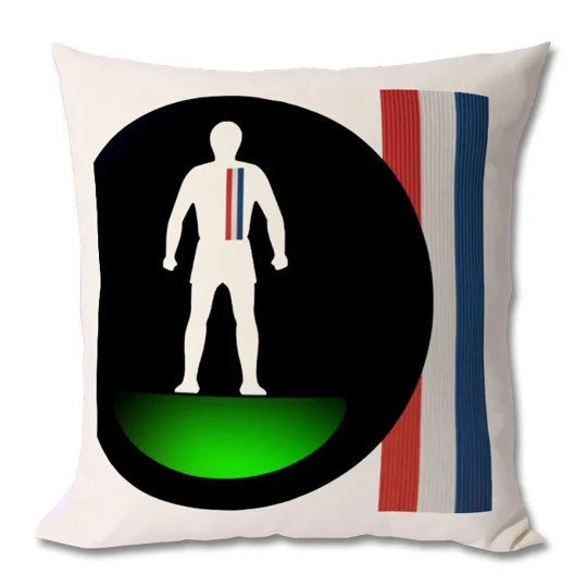 Escape to Victory Football Figure Art Cushion – Vintage Football Movie Inspired Fan Cushion