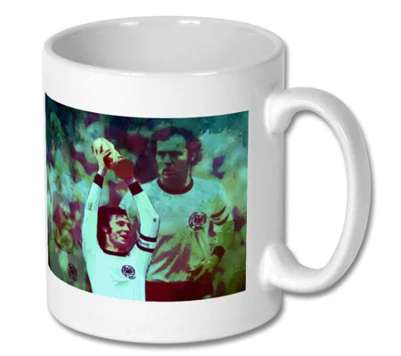 Germany Franz Beckenbauer Iconic World Cup Retro Mug