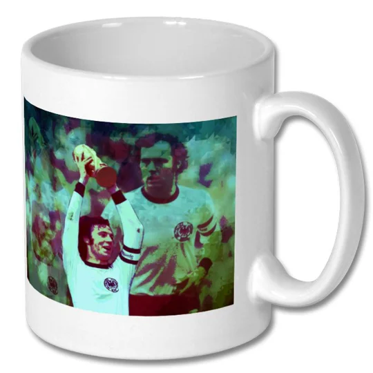 Germany Franz Beckenbauer Iconic World Cup Retro Mug