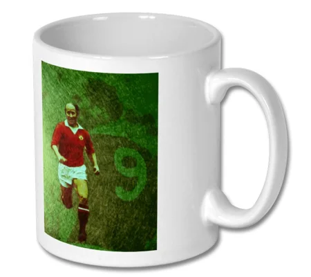 Manchester United Fc Bobby Charlton Iconic Mug