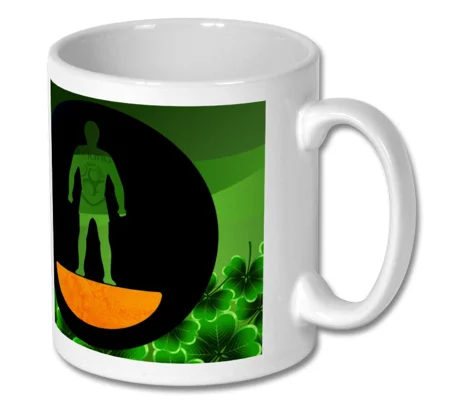 Republic of Ireland Football Figure Art Mug
