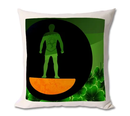 Republic of Ireland Football Figure Art Cushion