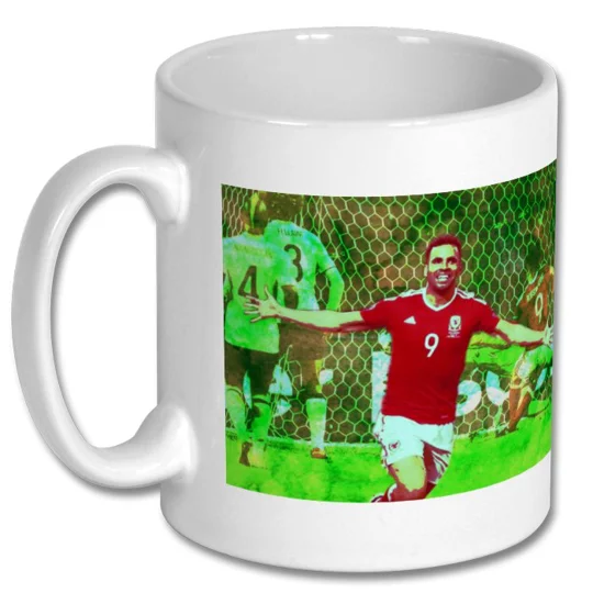 Wales Hal Robson-Kanu Euro 2016 Pop Art Mug – Iconic Belgium Goal Football Gift
