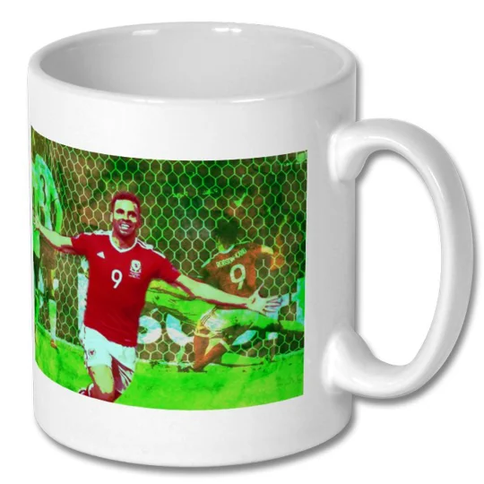 Wales Hal Robson-Kanu Euro 2016 Pop Art Mug – Iconic Belgium Goal Football Gift