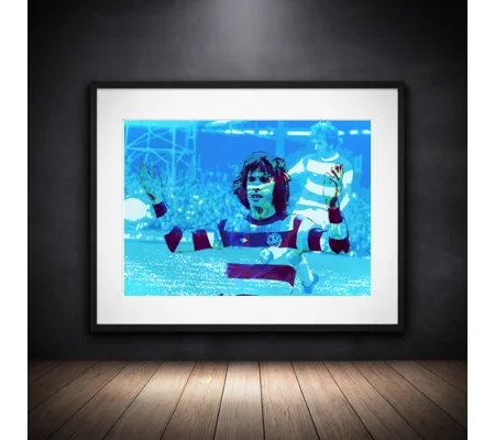 QPR Bowles-inspired Framed Print | Football Wall Art