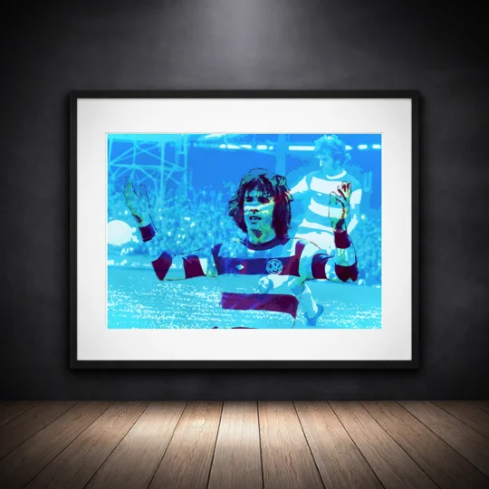 QPR Bowles-inspired Framed Print | Football Wall Art