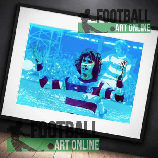 QPR Bowles-inspired Framed Print | Football Wall Art