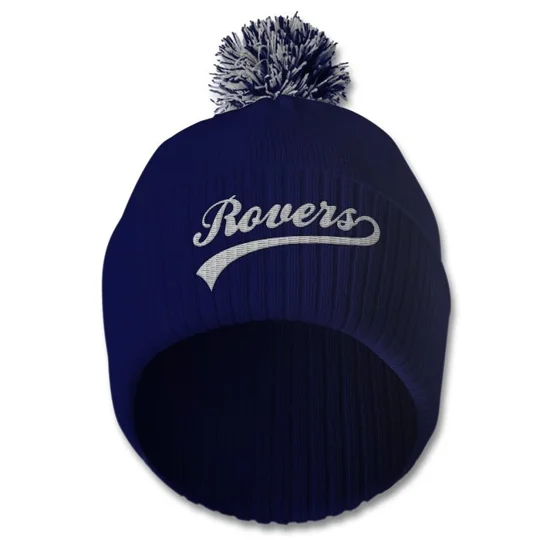 Rovers Colours Retro-Style Bobble Hat