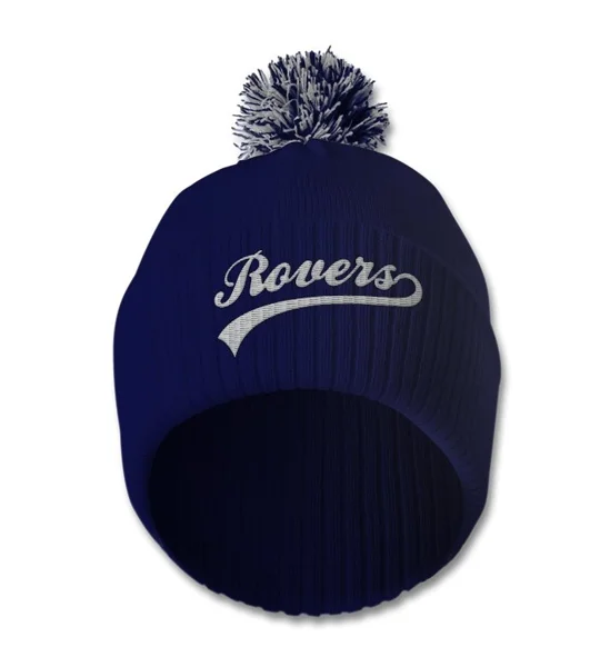 Rovers Colours Retro-Style Bobble Hat