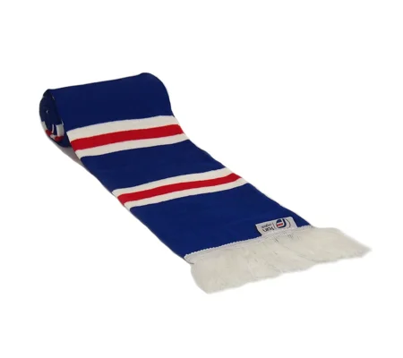 Rangers Colours Retro Style Football Bar Scarf