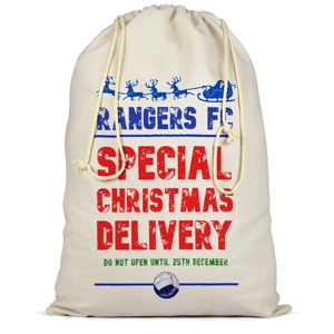 Rangers Christmas Football Delivery Santa Sack