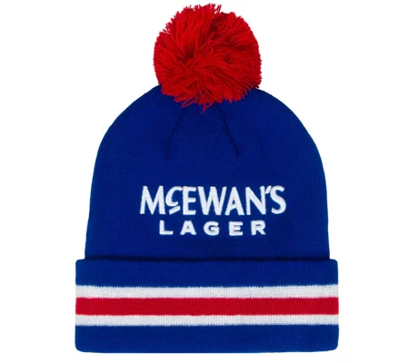 Rangers Colours 96 Retro-Style Bobble Hat