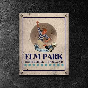 Elm Park vintage metal wall sign