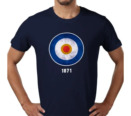 Reading Mod Target Retro Navy T-Shirt