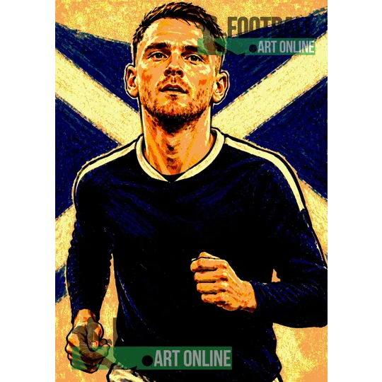 Robbo | Scotland Football Art Andy Robertson-Inspired Caricature Poster