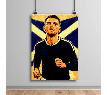 Robbo | Scotland Football Art Andy Robertson-Inspired Caricature Poster