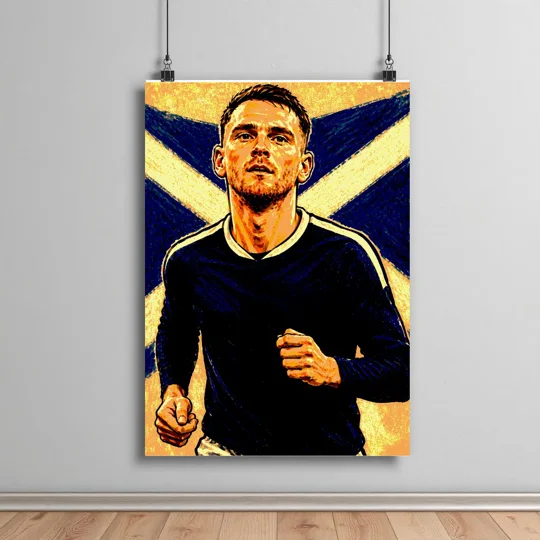 Robbo | Scotland Football Art Andy Robertson-Inspired Caricature Poster